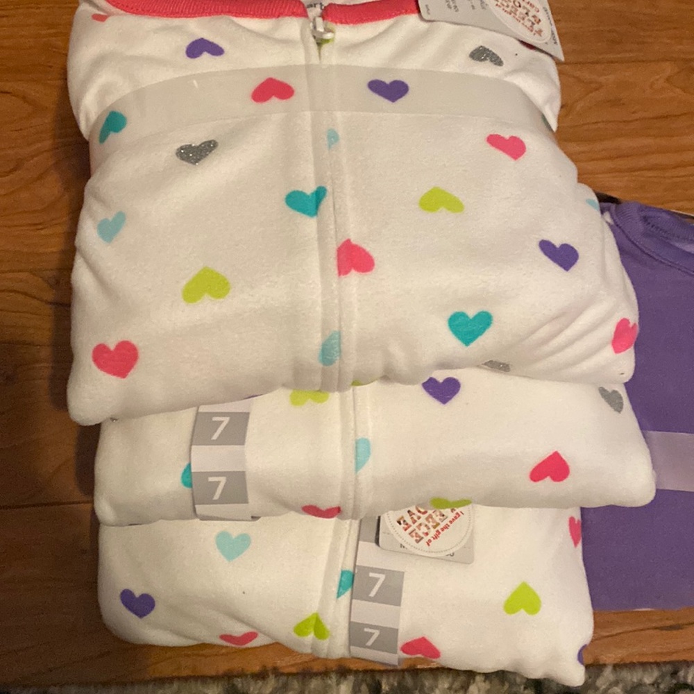 NEW Carters girls fleece pajamas